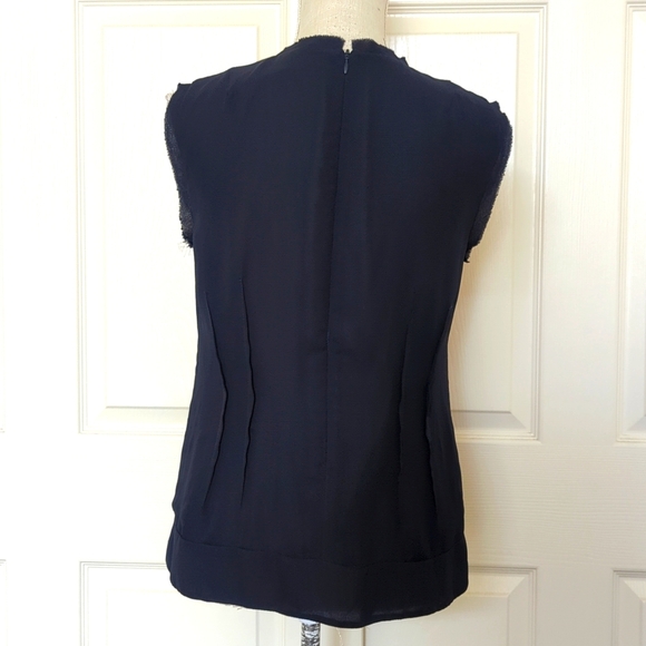 Nanette Lepore Embroidered Red and Blue Sleeveless Blouse - Picture 5 of 7